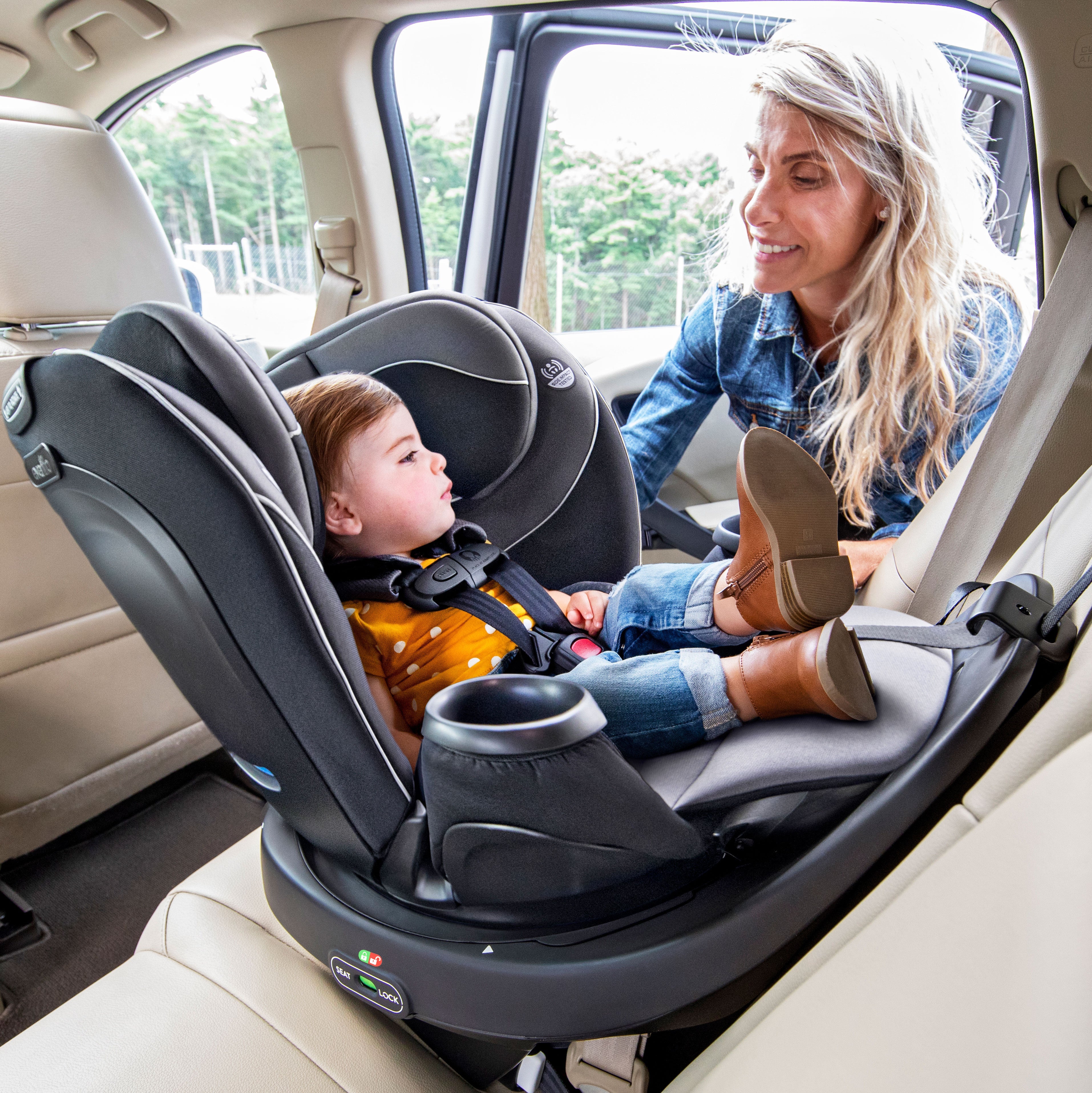 thumbnail image 2 of Evenflo Revolve 360 Extend Rotational Convertible Car Seat - Revere 1 2 of 11