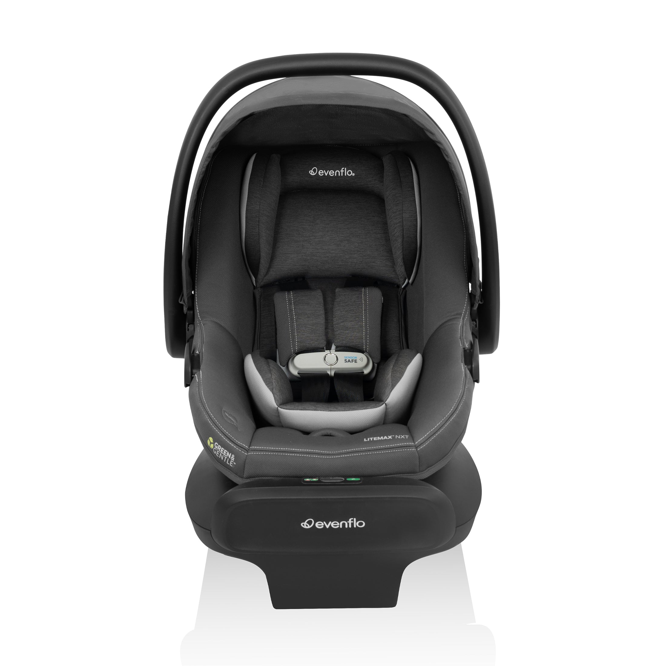 evenflo safemax carseat Evenflo LiteMax NXT Infant Car Seat with SensorSafe (Anchor Gray)