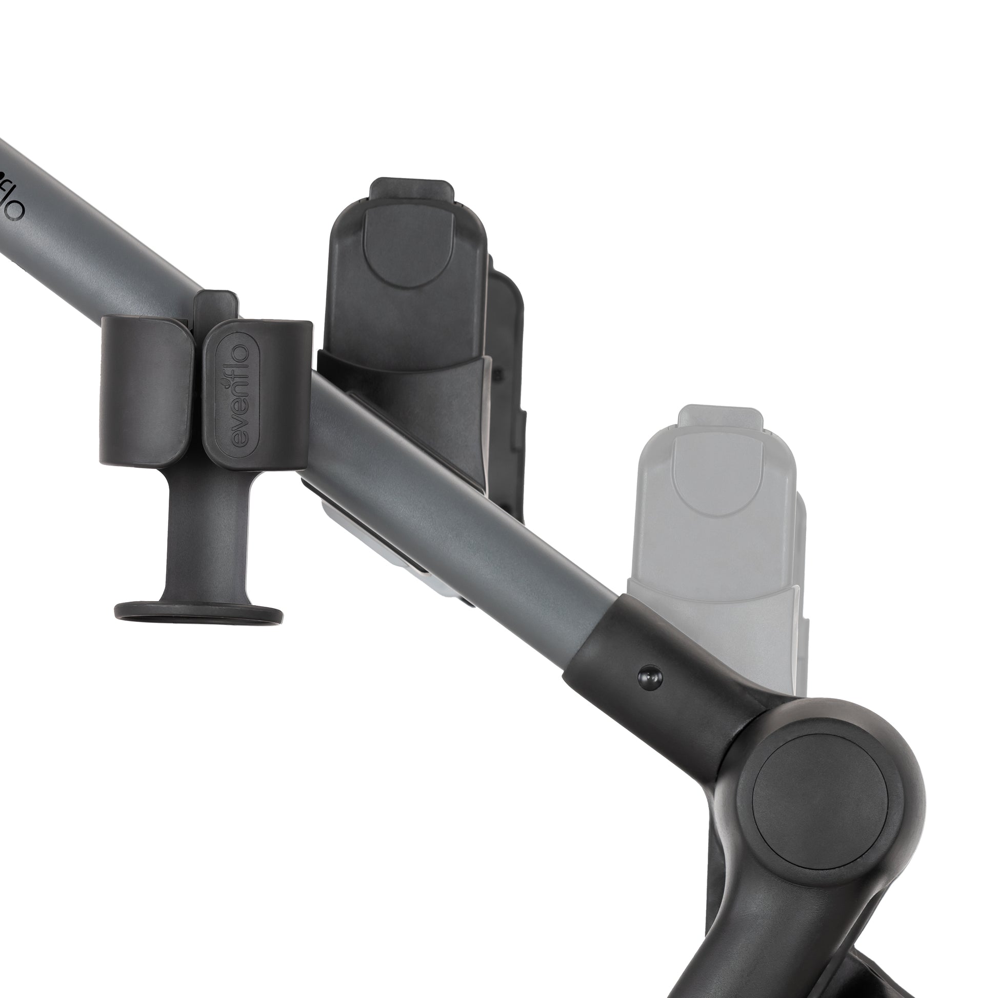 Evenflo Pivot Xpand Modular Stroller slide mount track and cup holder