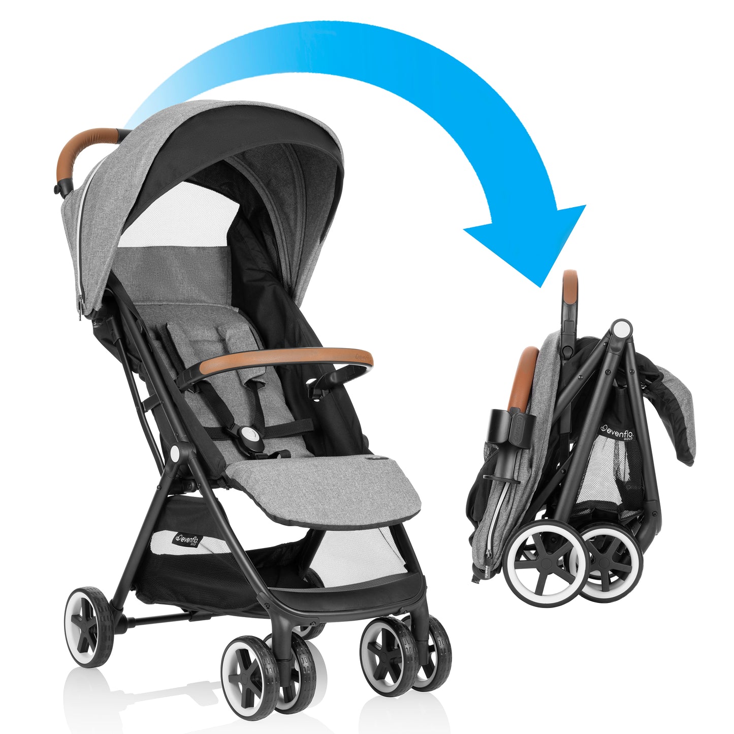 Otto Self-Folding Lightweight Travel Stroller Support