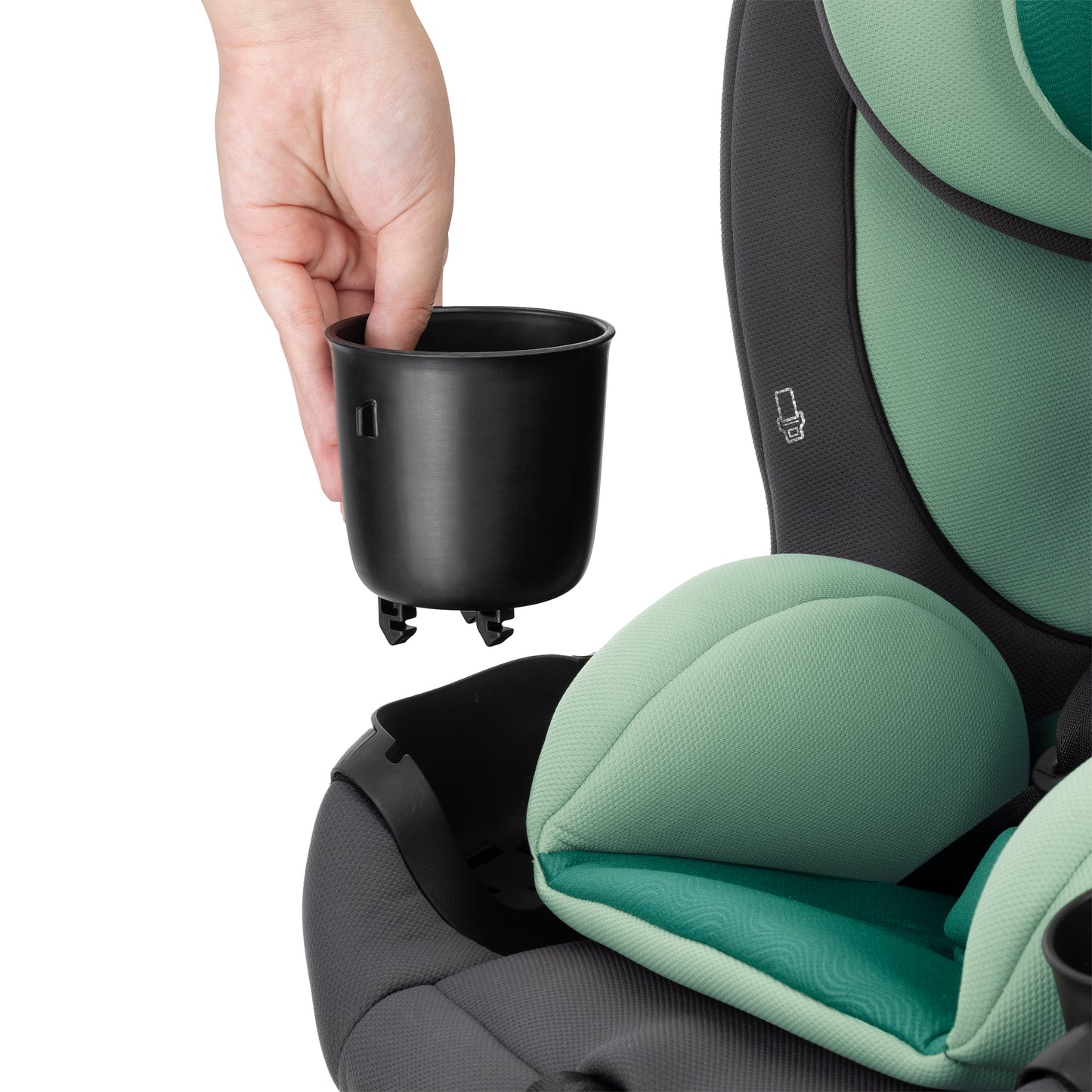 Revolve360 Slim 2-in-1 Rotating Car Seat with Green & Gentle Fabric