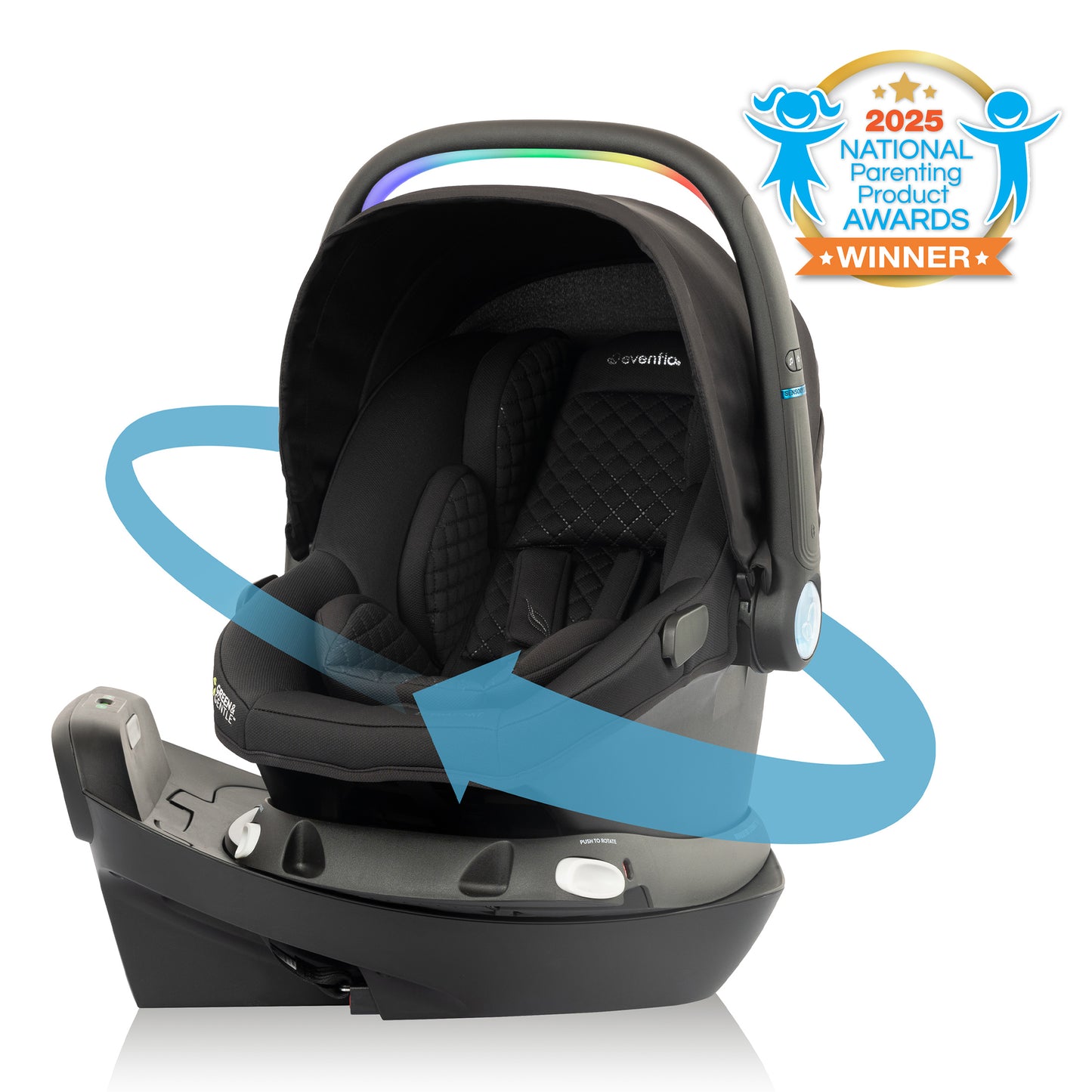 Revolve180 LiteMax NXT Rotational Infant Car Seat with SensorySoothe