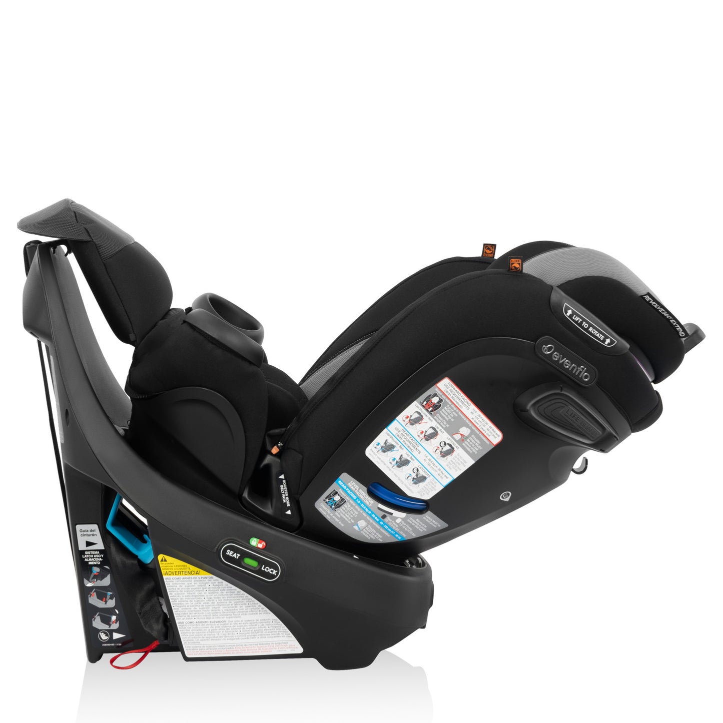 Revolve360 Extend Rotational All-in-One Convertible Car Seat with Quick Clean Cover rotate