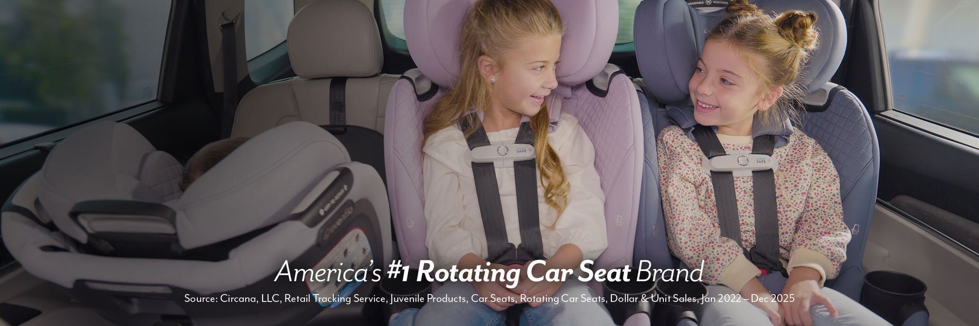 <p>Our Slimmest </p><p>Rotating Car Seat</p>