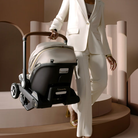 Limited Edition Shyft DualRide Infant Car Seat Stroller Combo with Green & Gentle Fabric - Feature Image 3