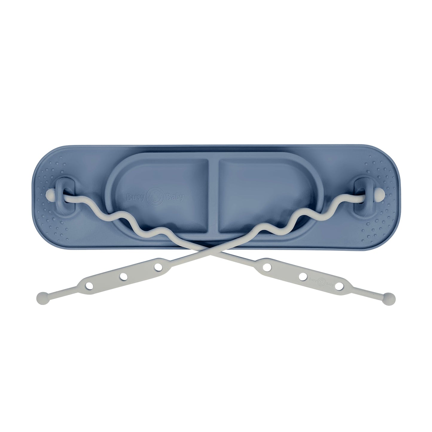 Busy Baby Mini Mat with Toy Straps PEWTER