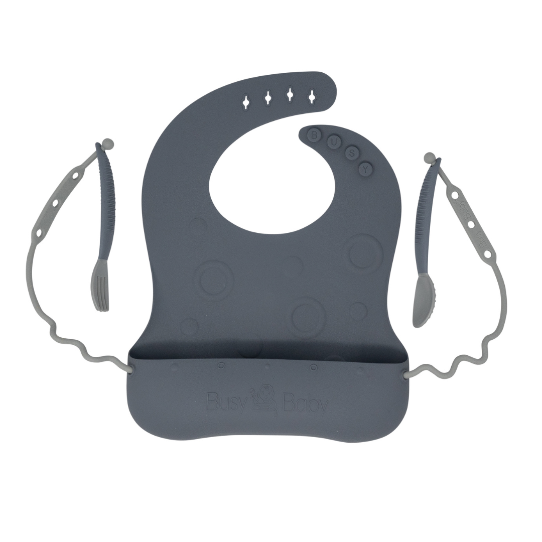 Travel Tether Bib+ Utensils