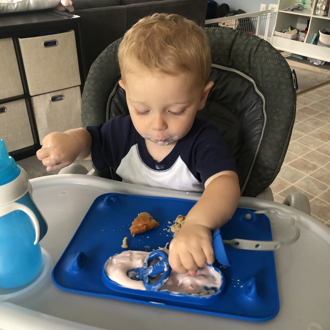 Busy Baby Mat with Toy Straps BLUE