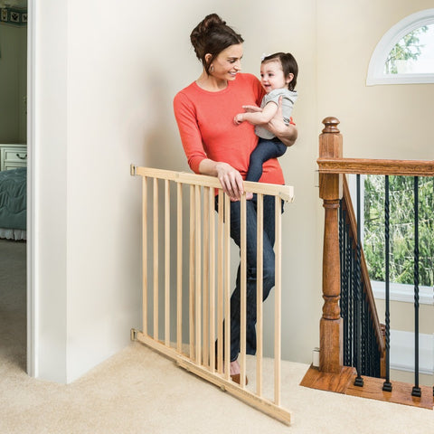 Walk-Thru Top Of Stairs Baby Gate - Feature Image 2