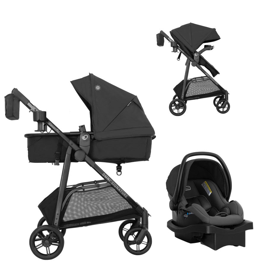 how to get evenflo car seat out of stroller Omni Signature Travel System with Litemax Sport Preemie and Infant Car Seat