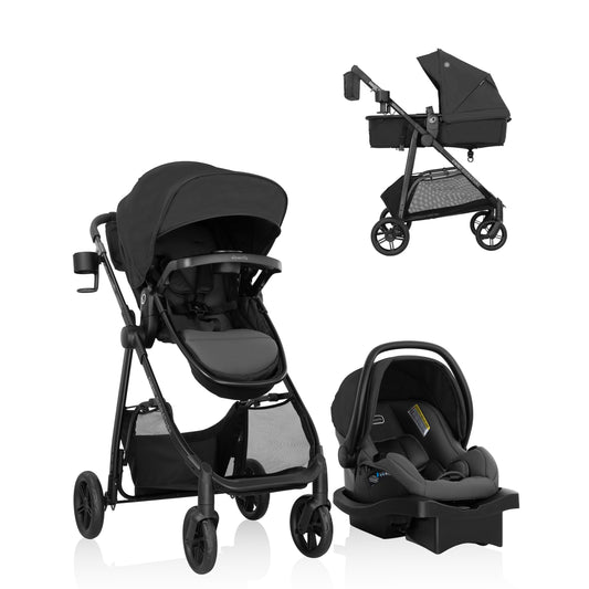 Omni Signature Travel System with LiteMax Infant Car Seat (Porto Black)