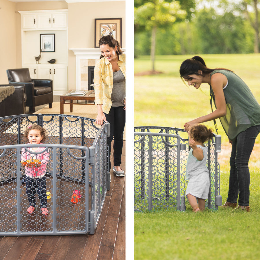 Versatile Play Space Adjustable Play Area, 8-Panel