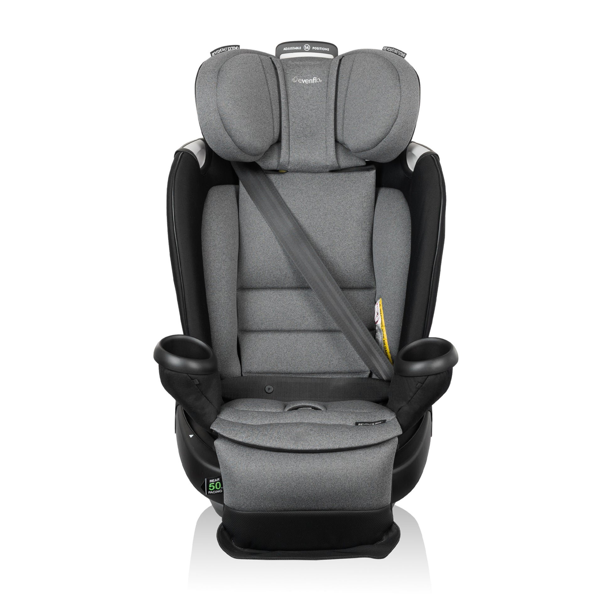 Revolve360 Extend All-in-One Rotating Car Seat with SensorSafe Moonstone Gray front 1