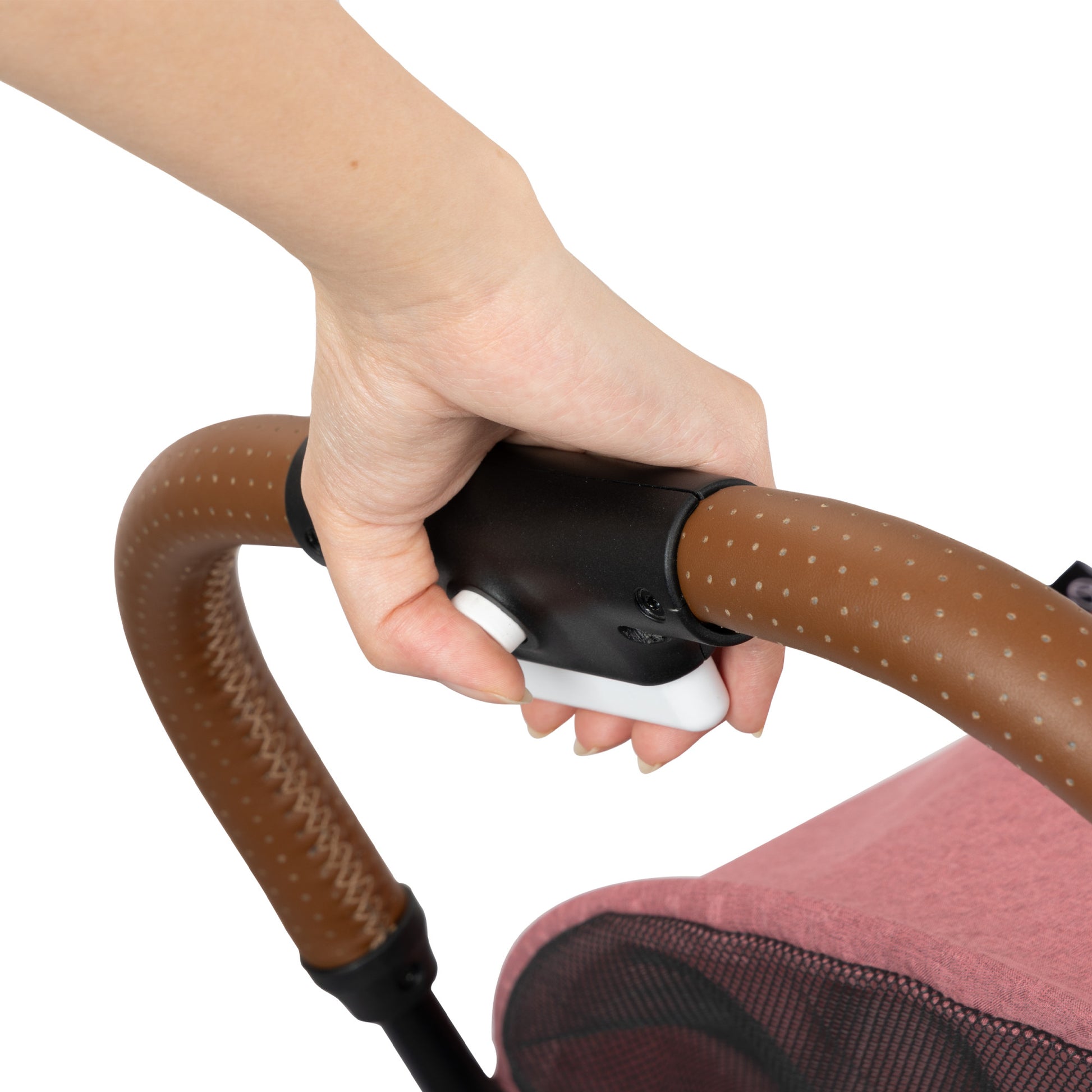 Hummingbird Ultra-Lightweight Carbon Fiber Stroller Calypte Pink adjust handle