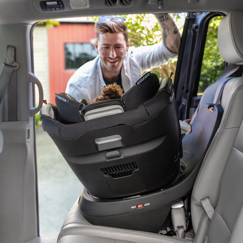 Revolve360 Slim 2-in-1 Rotating Car Seat with Quick Clean Cover - Feature 2