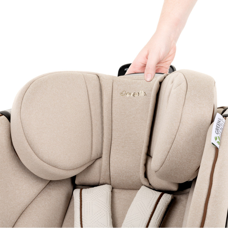 Revolve360 Extend All-in-One Rotational Car Seat with Green & Gentle Fabric handle