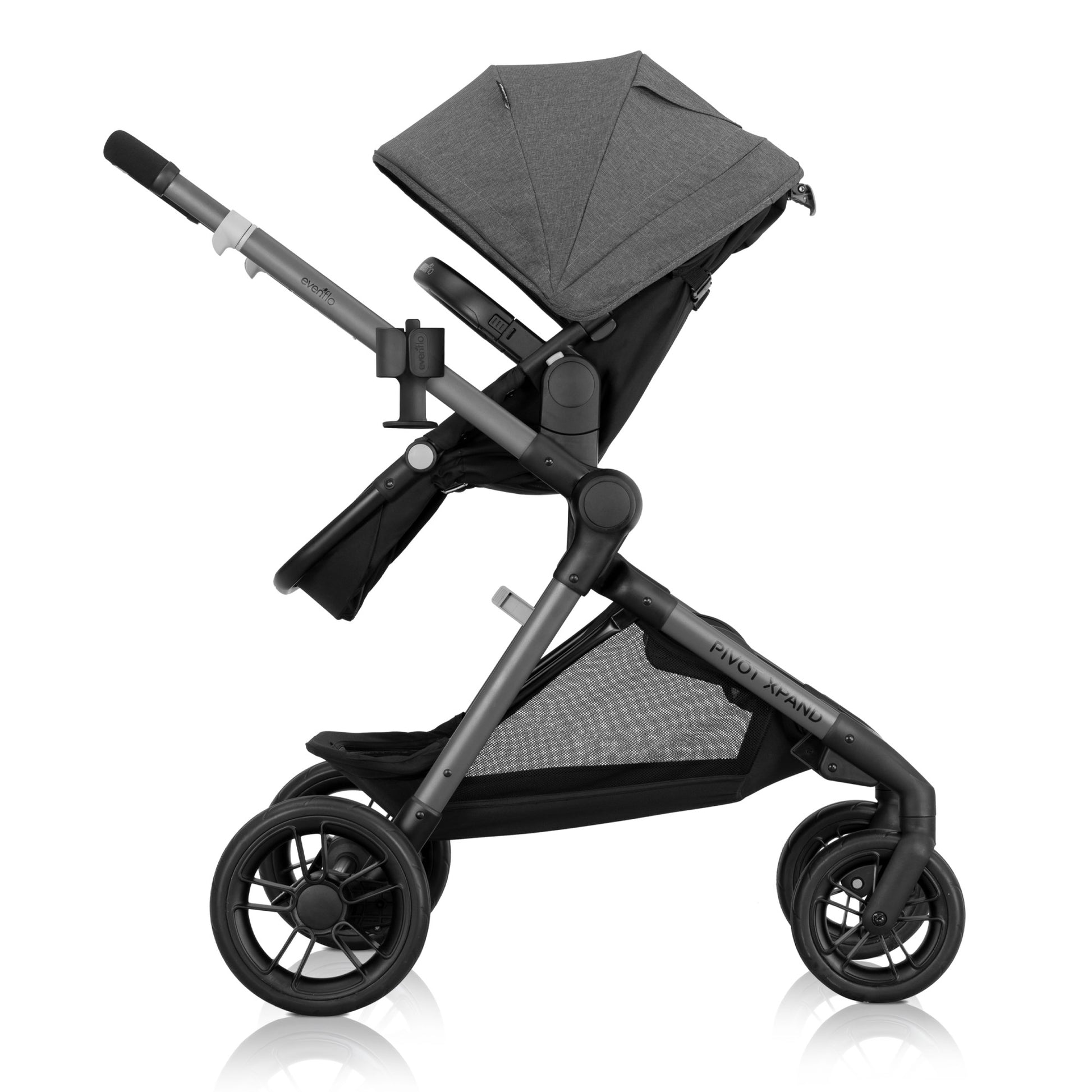 Pivot Xpand Modular Travel System with LiteMax Infant Car Seat Sabino Gray side 2