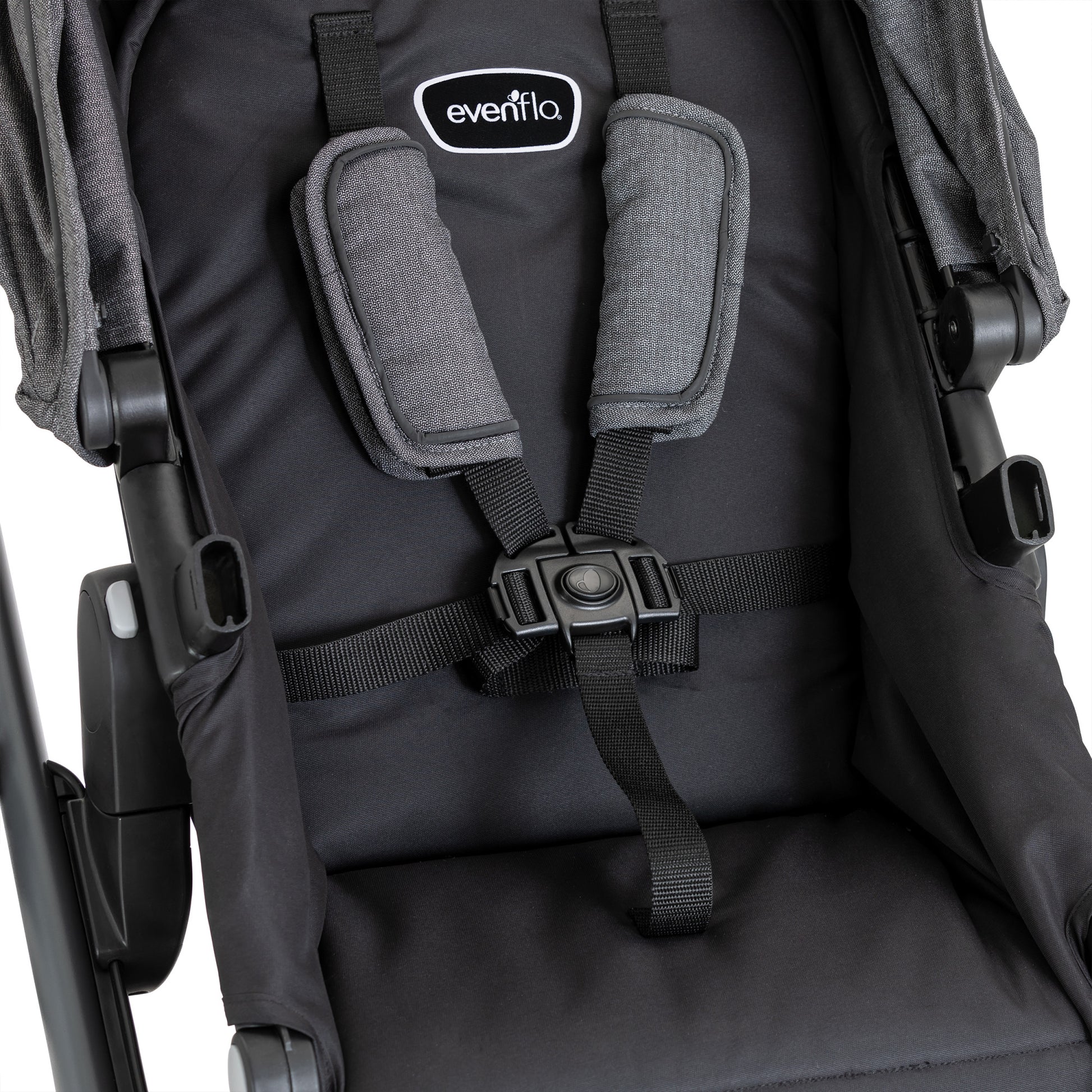 Pivot Xpand Modular Travel System with LiteMax Infant Car Seat Sabino Gray seat belt