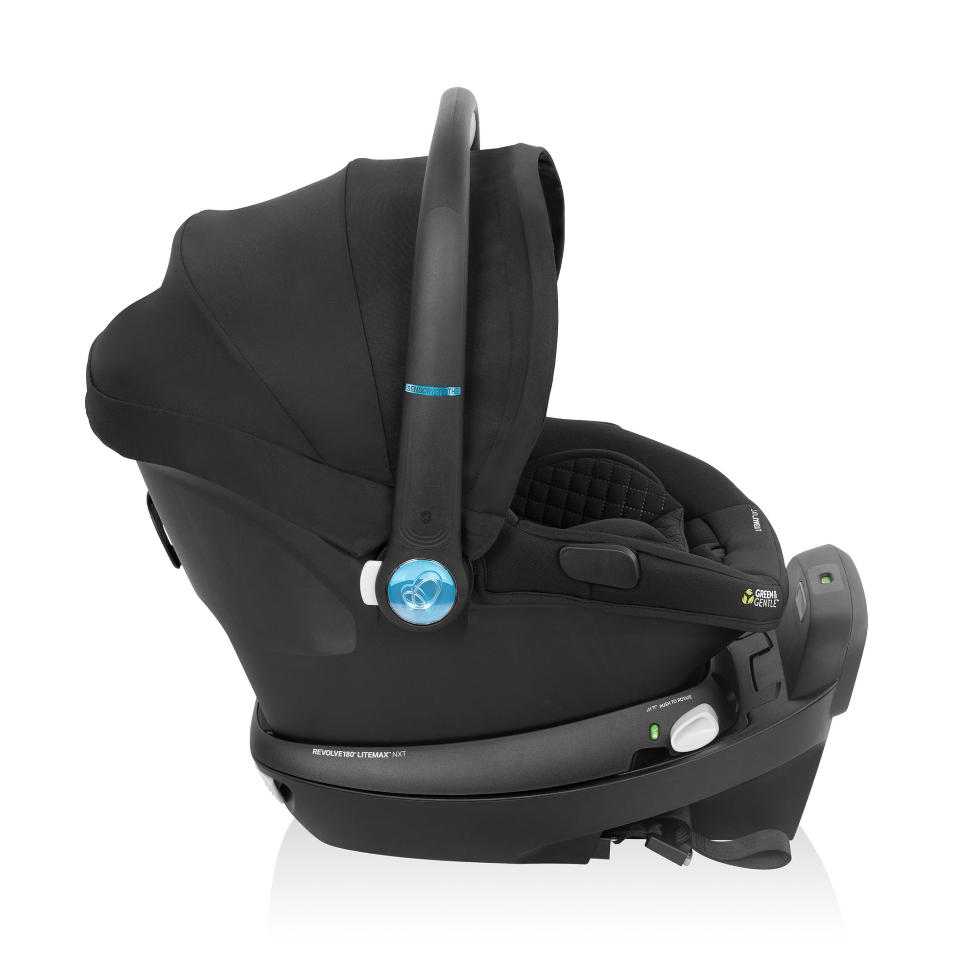 Evenflo Revolve180 LiteMax NXT Rotating Infant Car Seat with SensorySoothefull side