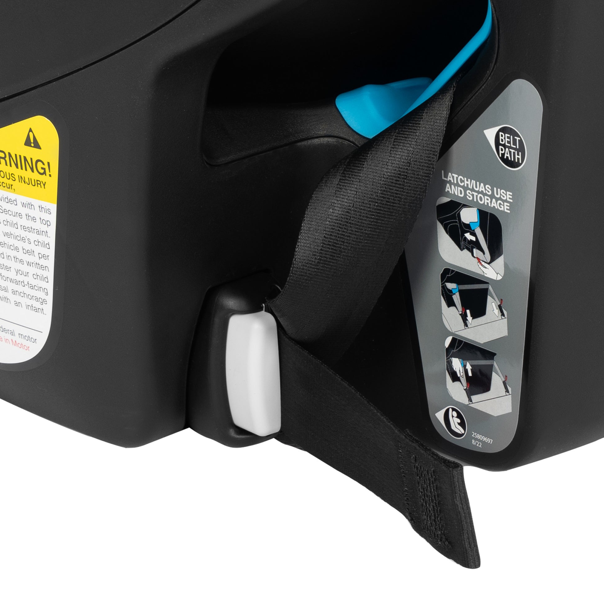 Gold Revolve360 Slim 2-in-1 Rotational Car Seat with SensorSafe Amethyst strap lock