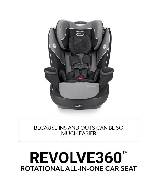 Image of Revolve360 Rotational All-in-One-Car Seat. Because Ins and Outs can be so much easier. 