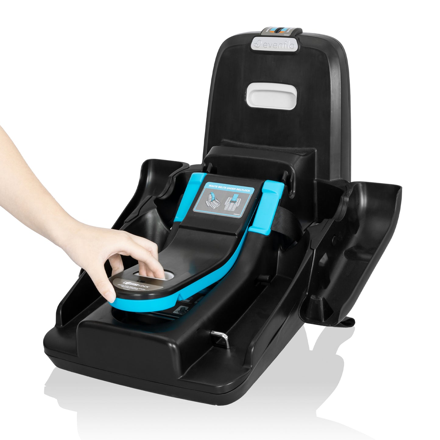 Shyft DualRide Infant Car Seat Stroller Combo w Carryall Storage and Green & Gentle Fabric Topaz 6