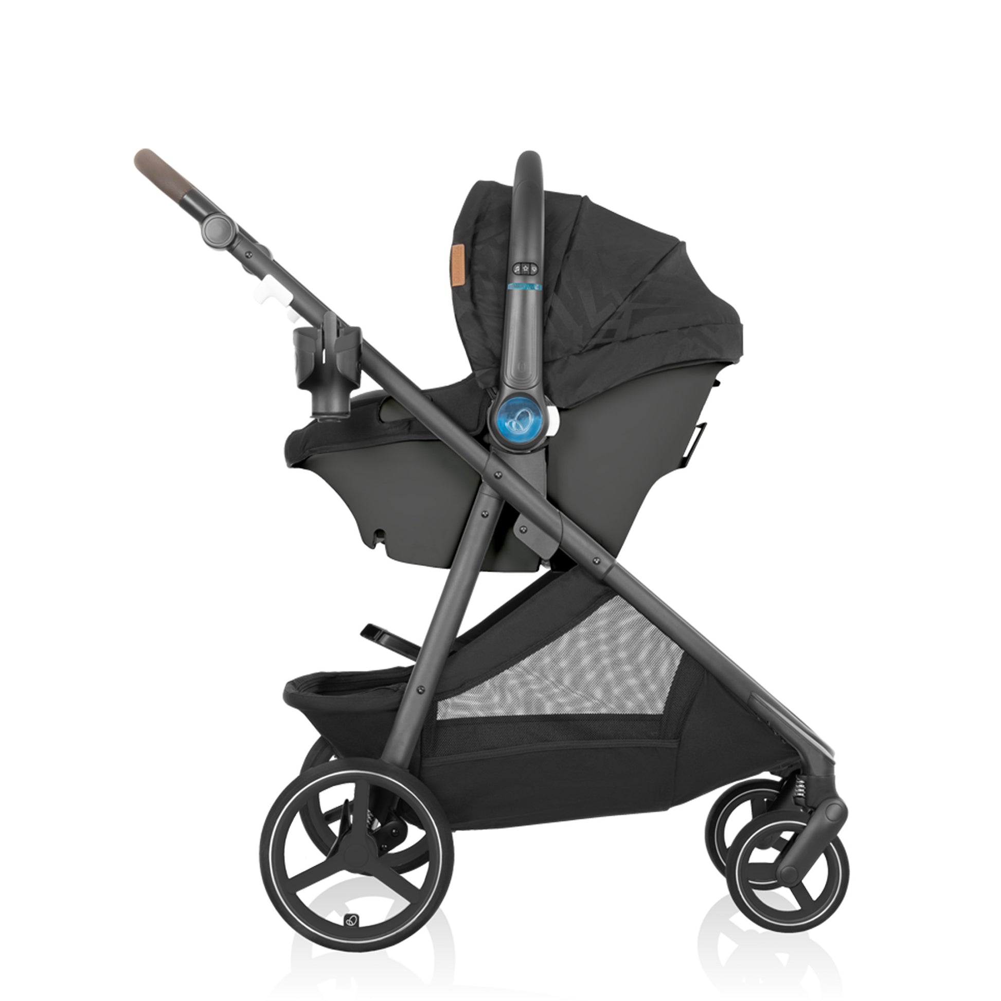 Shyft Intuiti+ Travel System featuring Revolve180 LiteMax NXT with SensorySoothe Dubhan Black