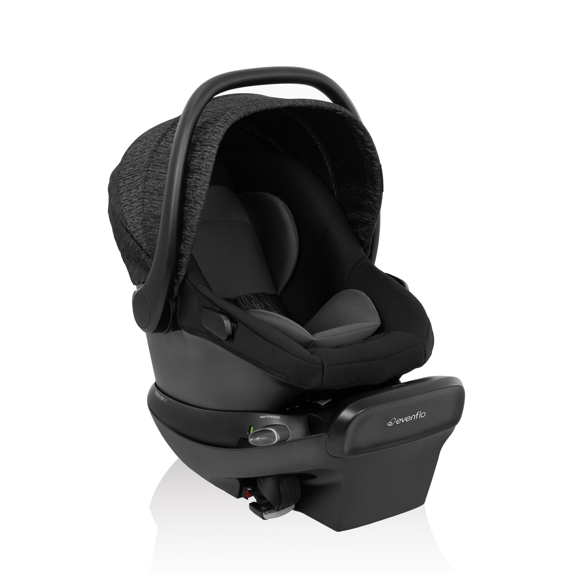 Shyft Intuiti Travel System with Revolve180 LiteMax NXT Rotating Infant Car Seat Black Shale side 1