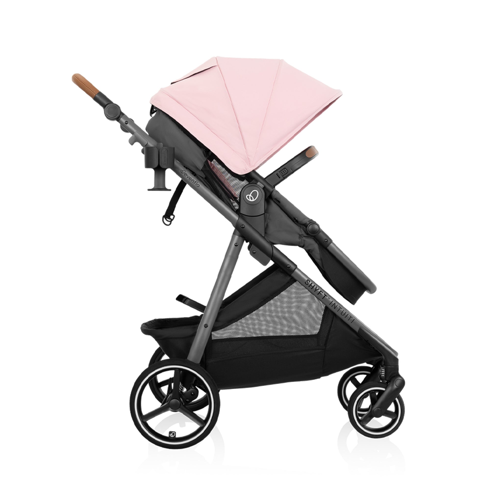 Shyft Intuiti Travel System with Revolve180 LiteMax NXT Rotating Infant Car Seat Amaranth Pink 3