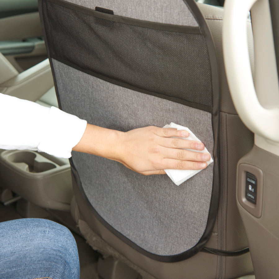 Car Seat Kick Mat With Storage Pocket