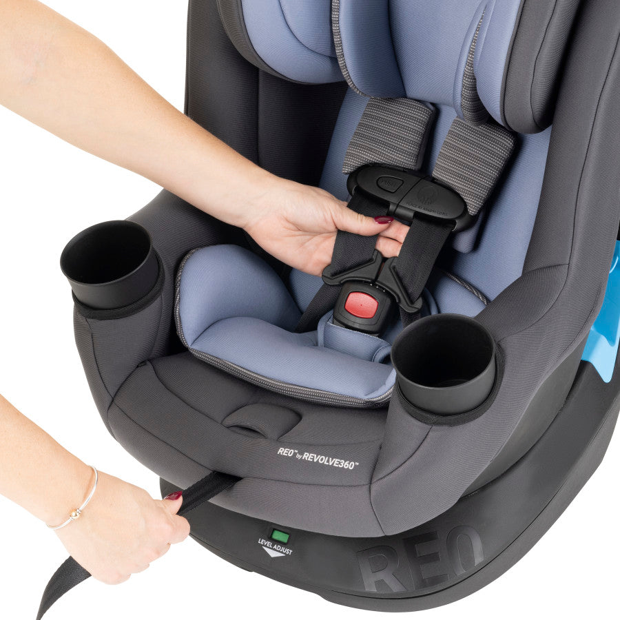 REO by Revolve360 Rotational Convertible Car Seat safety belt 1
