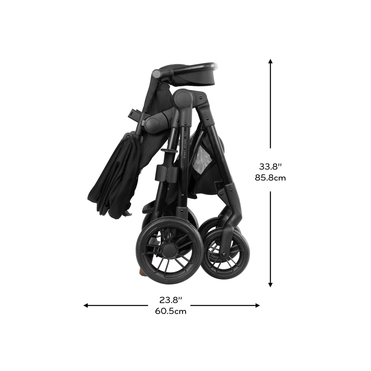 Pivot Xpand NXT Stroller dimensions diagram