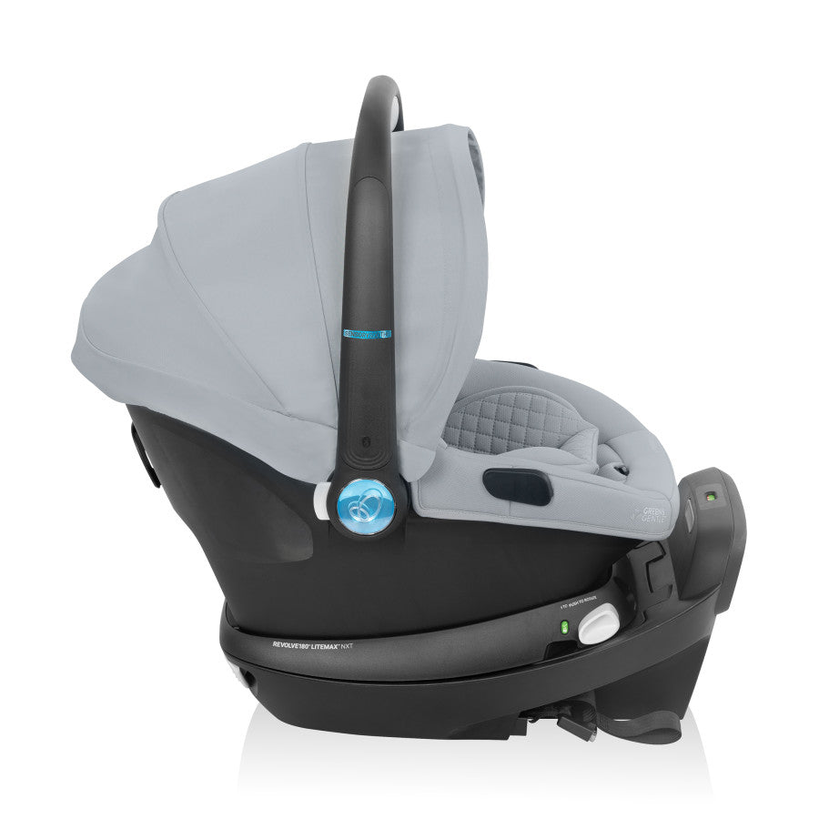 Revolve180 LiteMax NXT Rotational Infant Car Seat with SensorySoothe side view 1