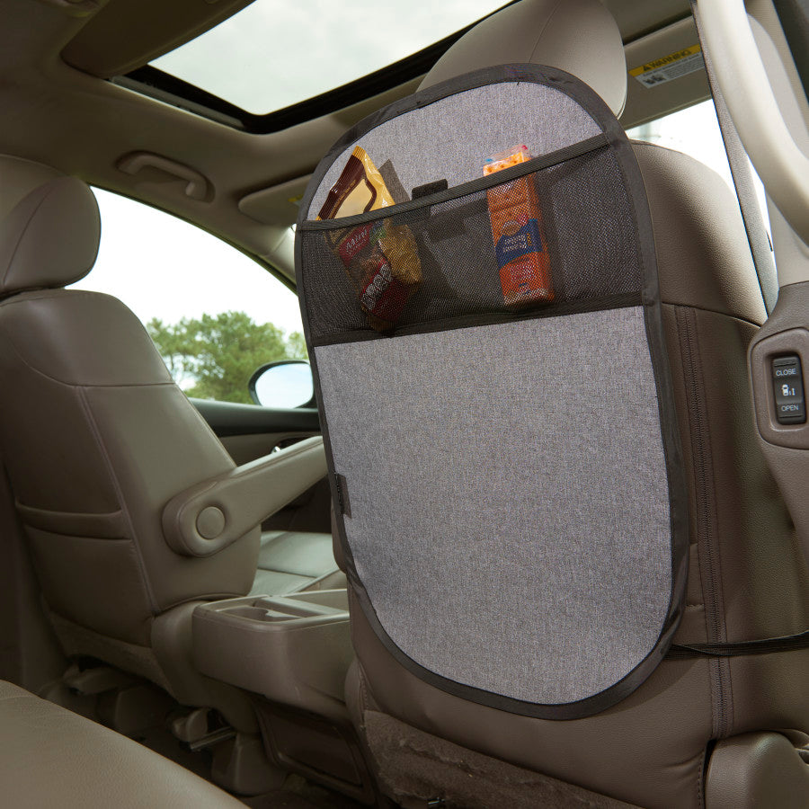 Car Seat Kick Mat With Storage Pocket