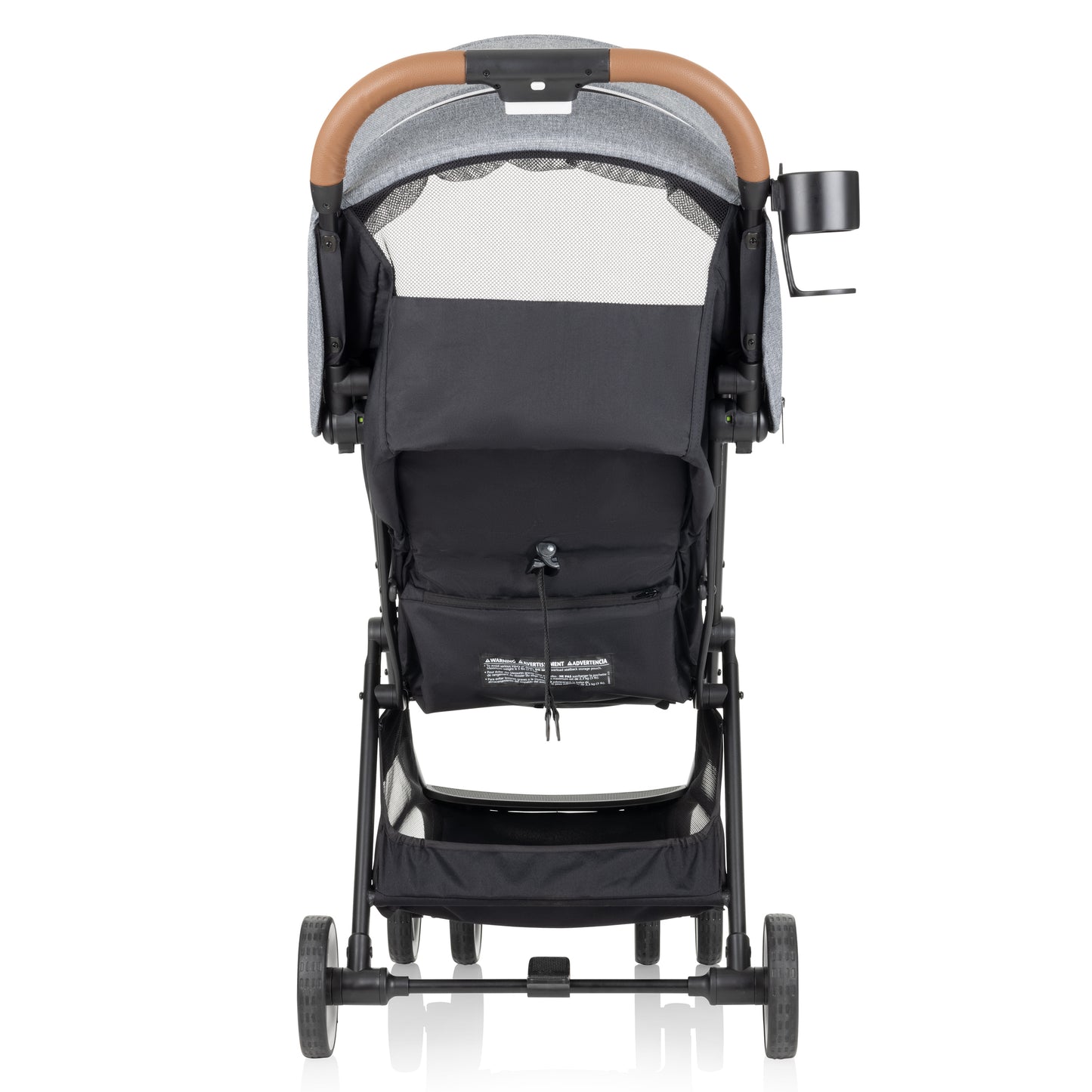 Evenflo Otto Self-Folding Lightweight Travel Stroller rear view