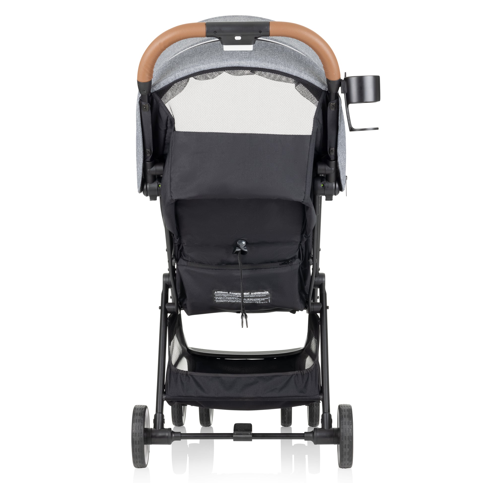 Evenflo Otto Self-Folding Lightweight Travel Stroller rear view