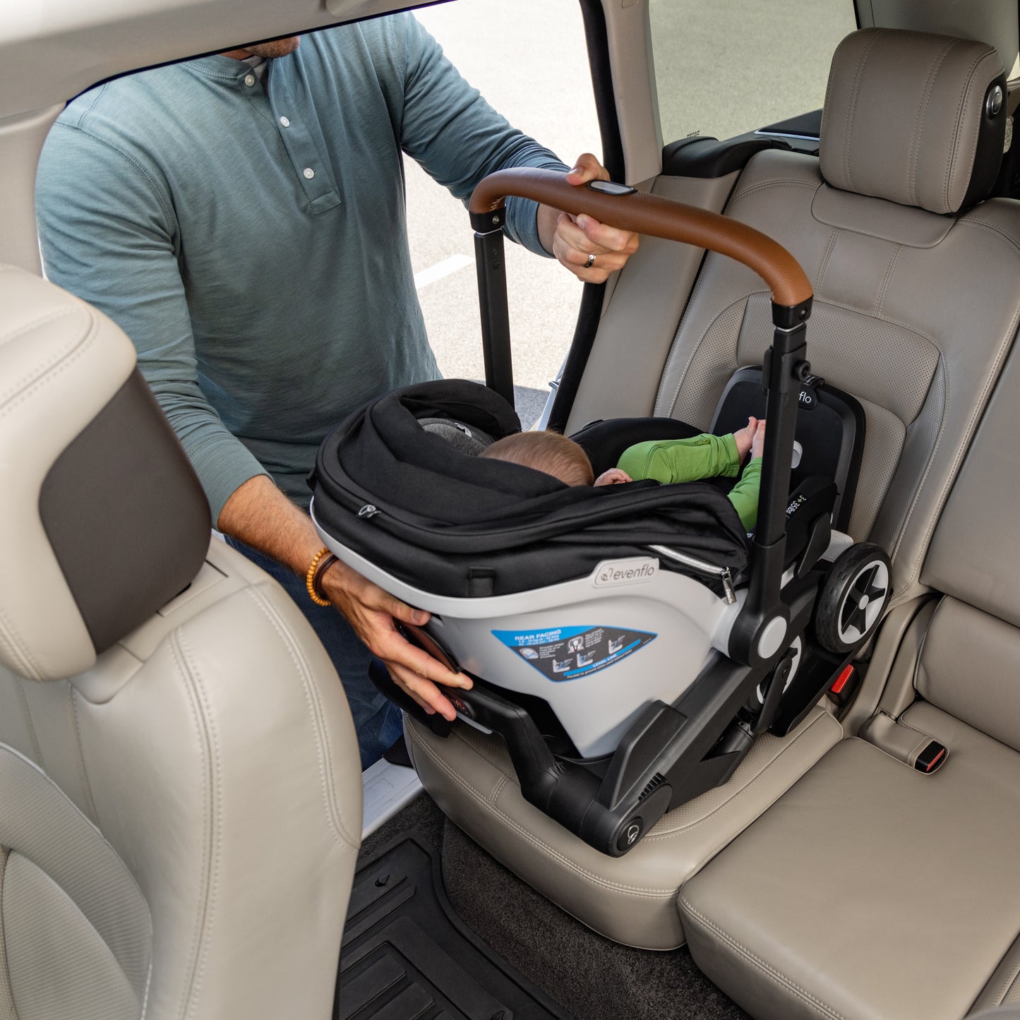 Shyft DualRide with Carryall Storage Infant Car Seat and Stroller Combo