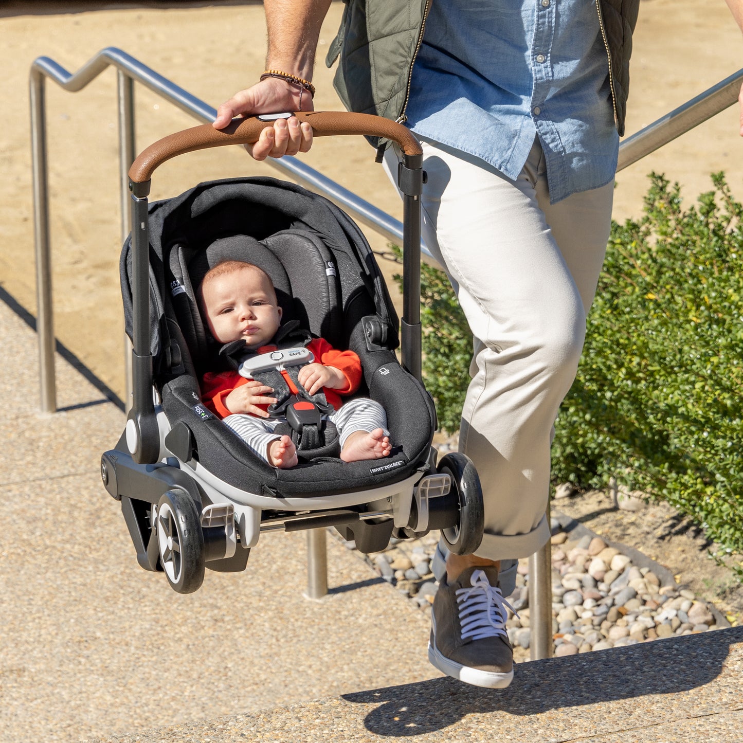 Shyft DualRide with Carryall Storage Infant Car Seat and Stroller Combo