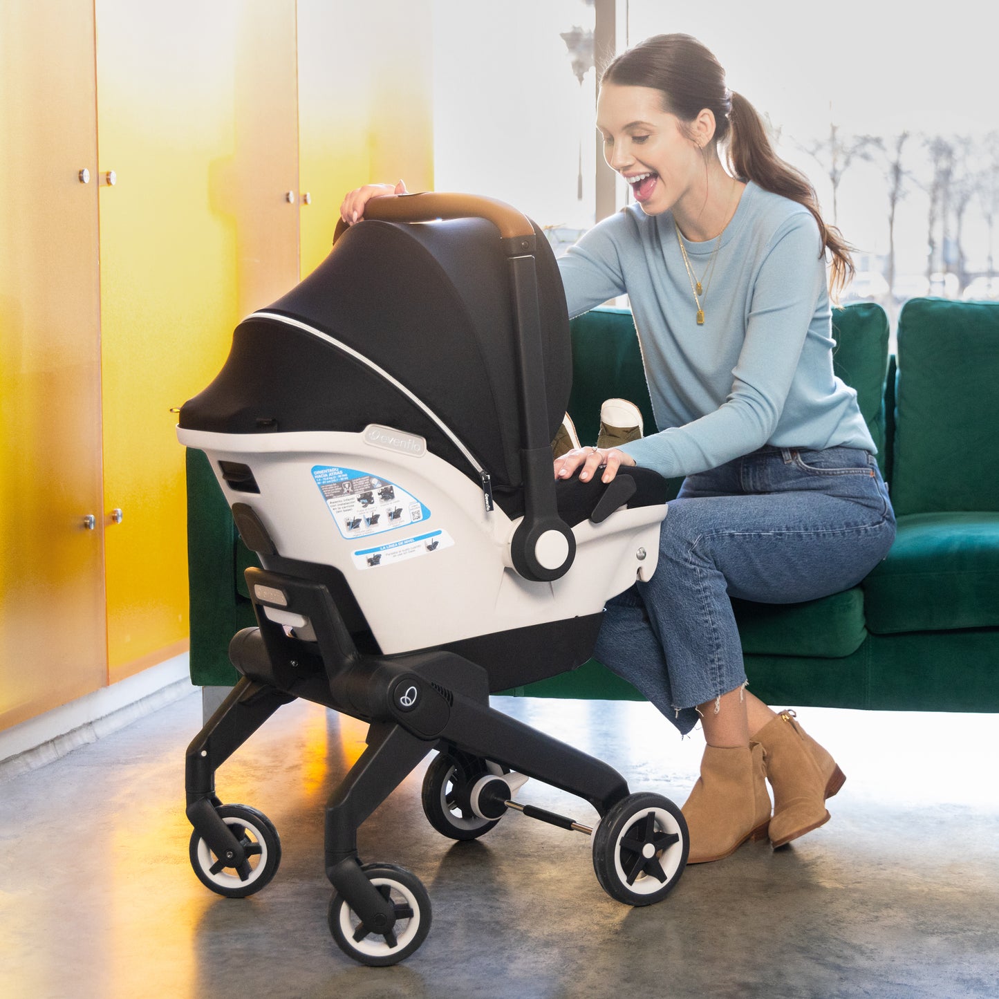 Shyft DualRide with Carryall Storage Infant Car Seat and Stroller Combo