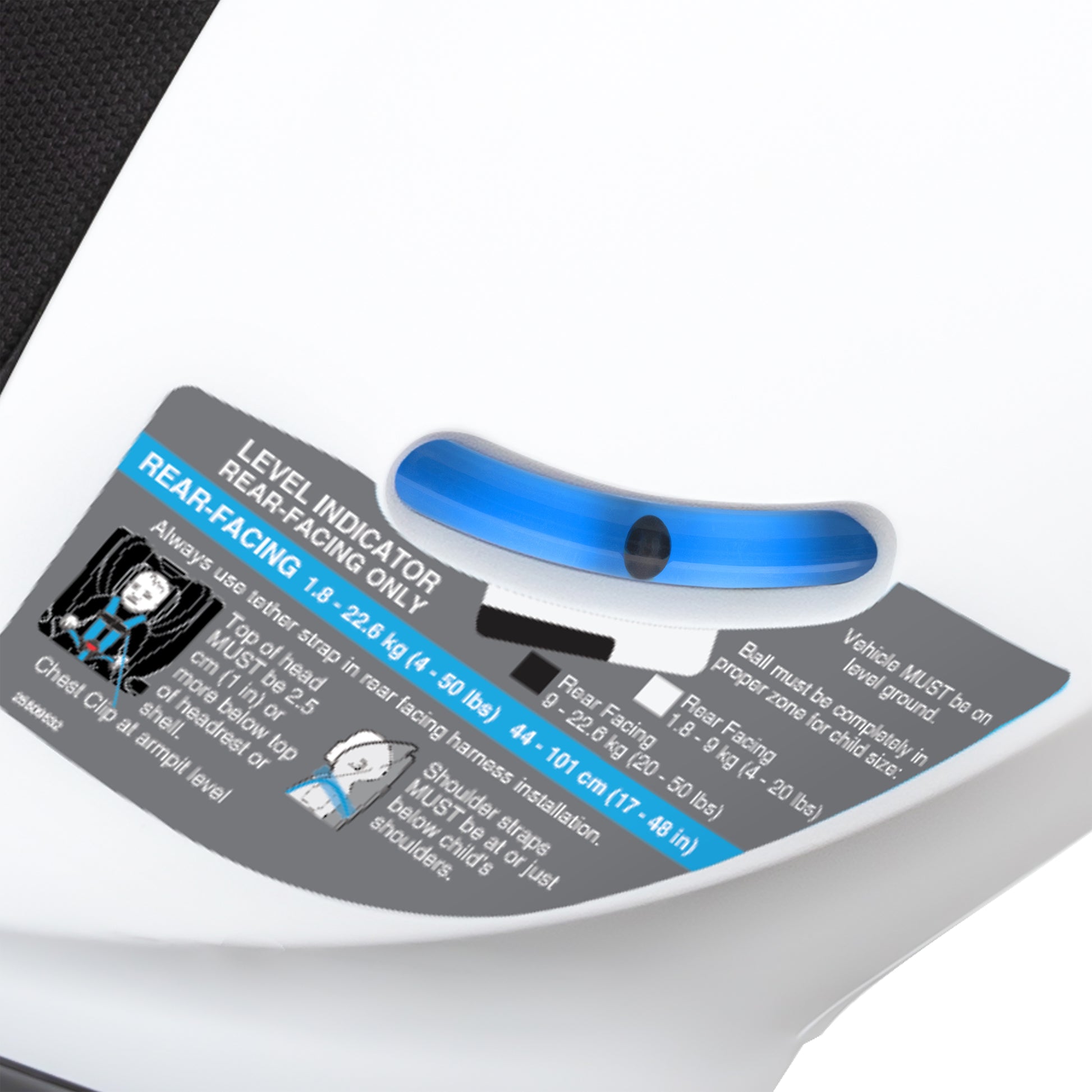 Revolve360 Extend All-in-One Rotational Car Seat with SensorSafe moonstone bead level