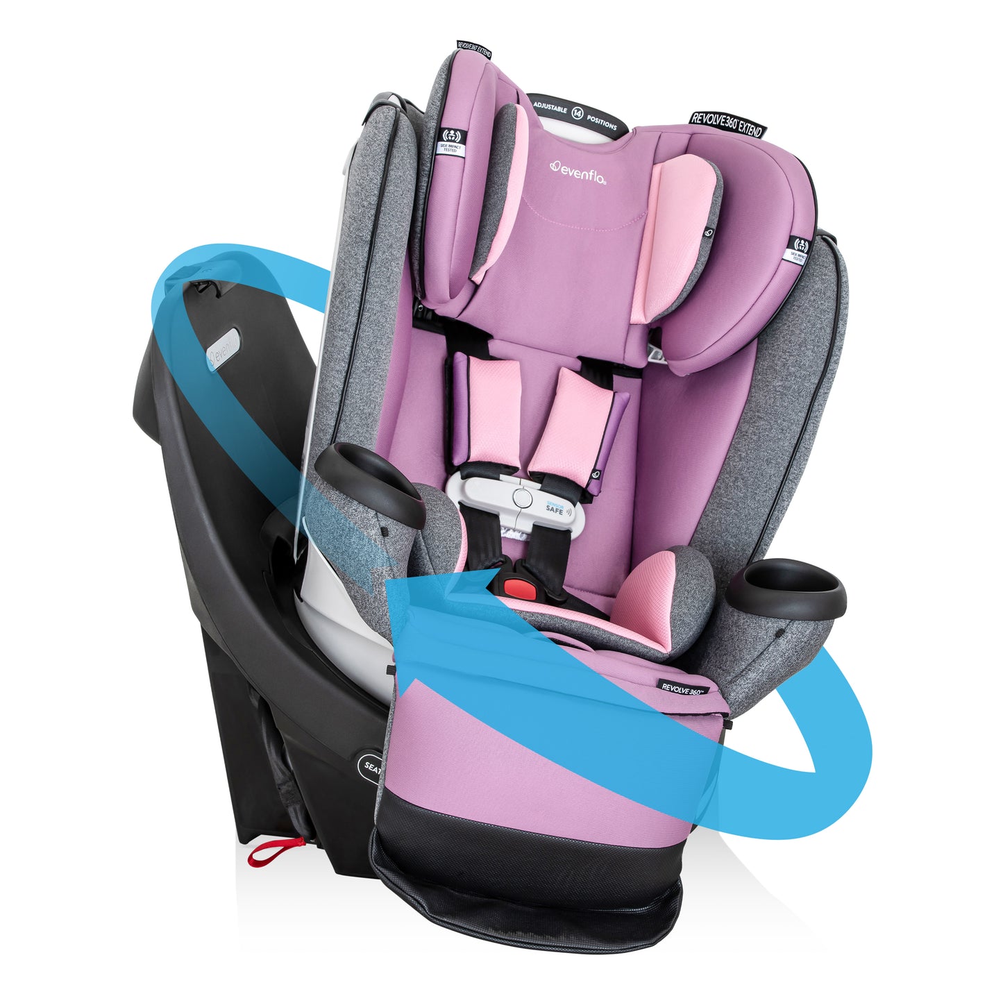 Revolve360 Extend All-in-One Rotational Car Seat with SensorSafe Opal hero