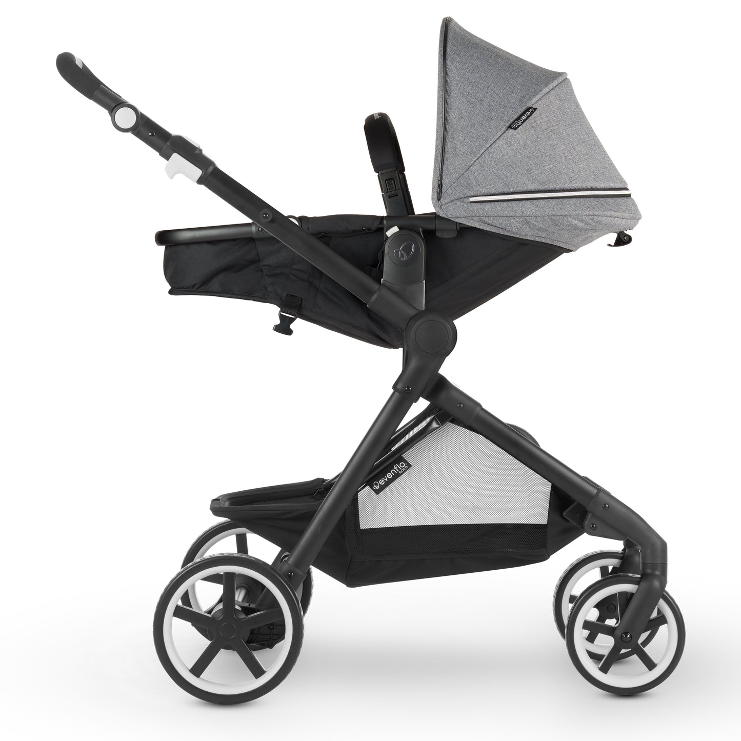 Evenflo Pivot Xpand Travel System Parent-Facing Lay Flat Carriage mode