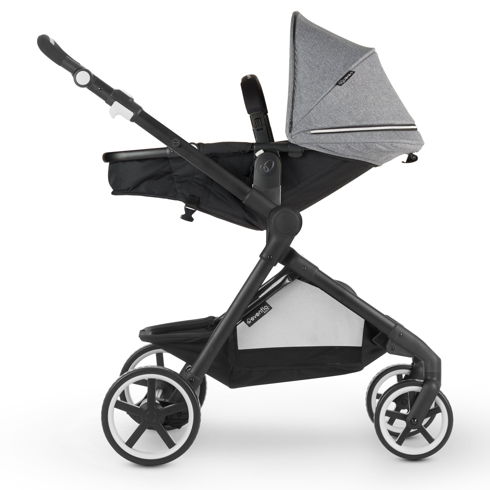 Evenflo Pivot Xpand Travel System Parent-Facing Lay Flat Carriage mode