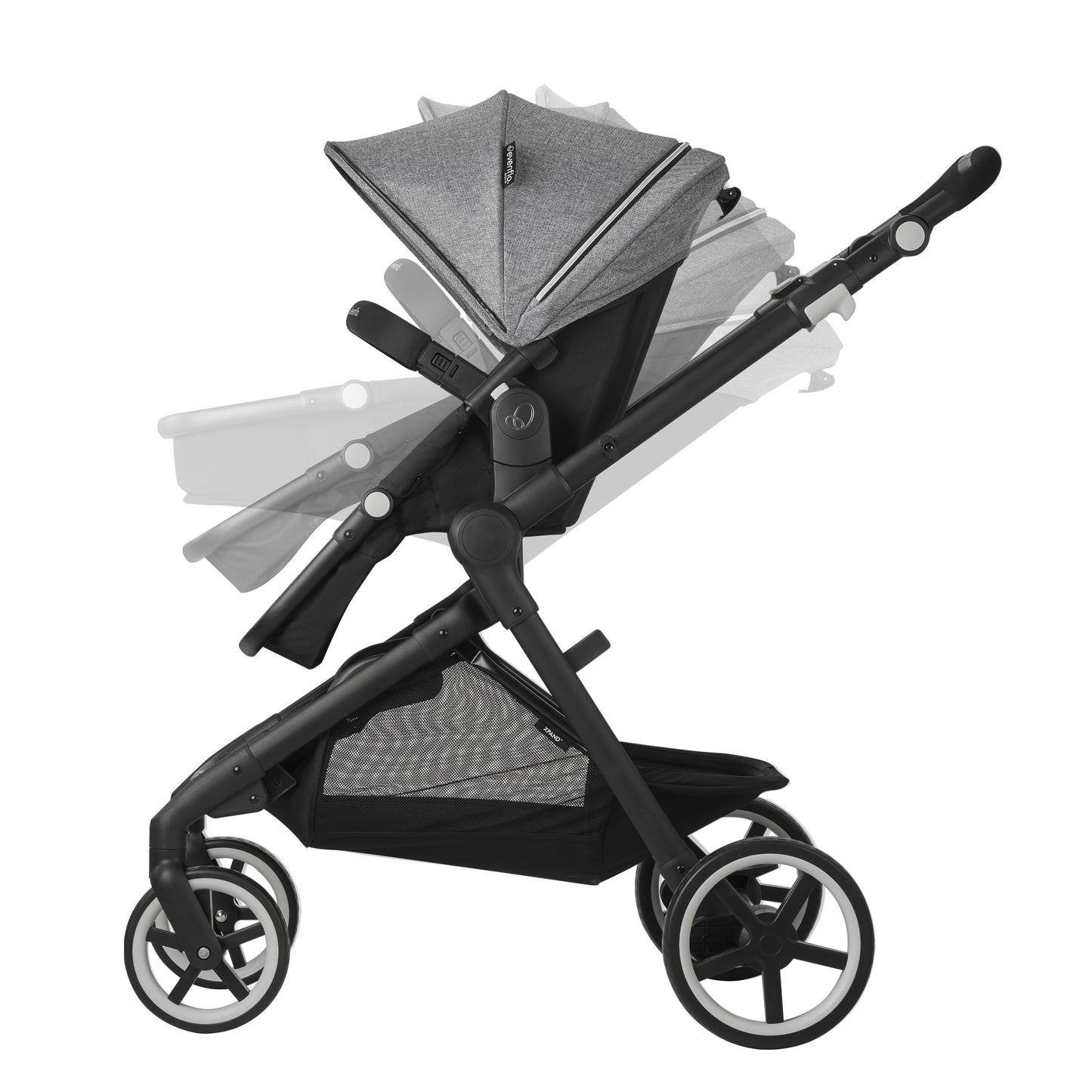 Evenflo Pivot Xpand Travel System reclined