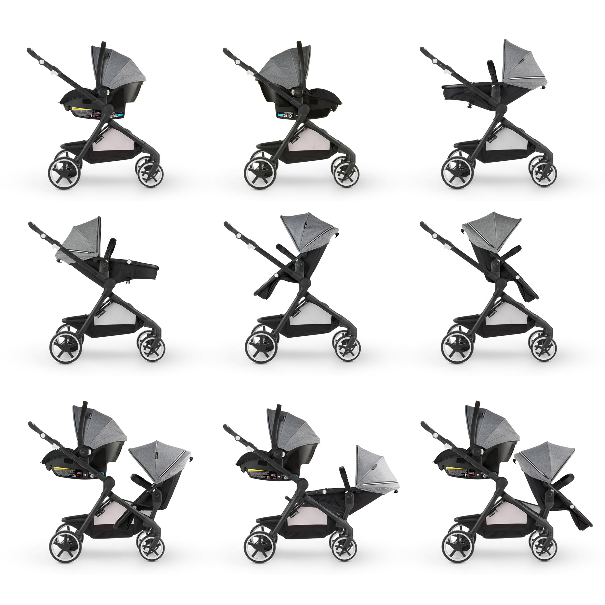 Evenflo Pivot Xpand Travel System 9 modes