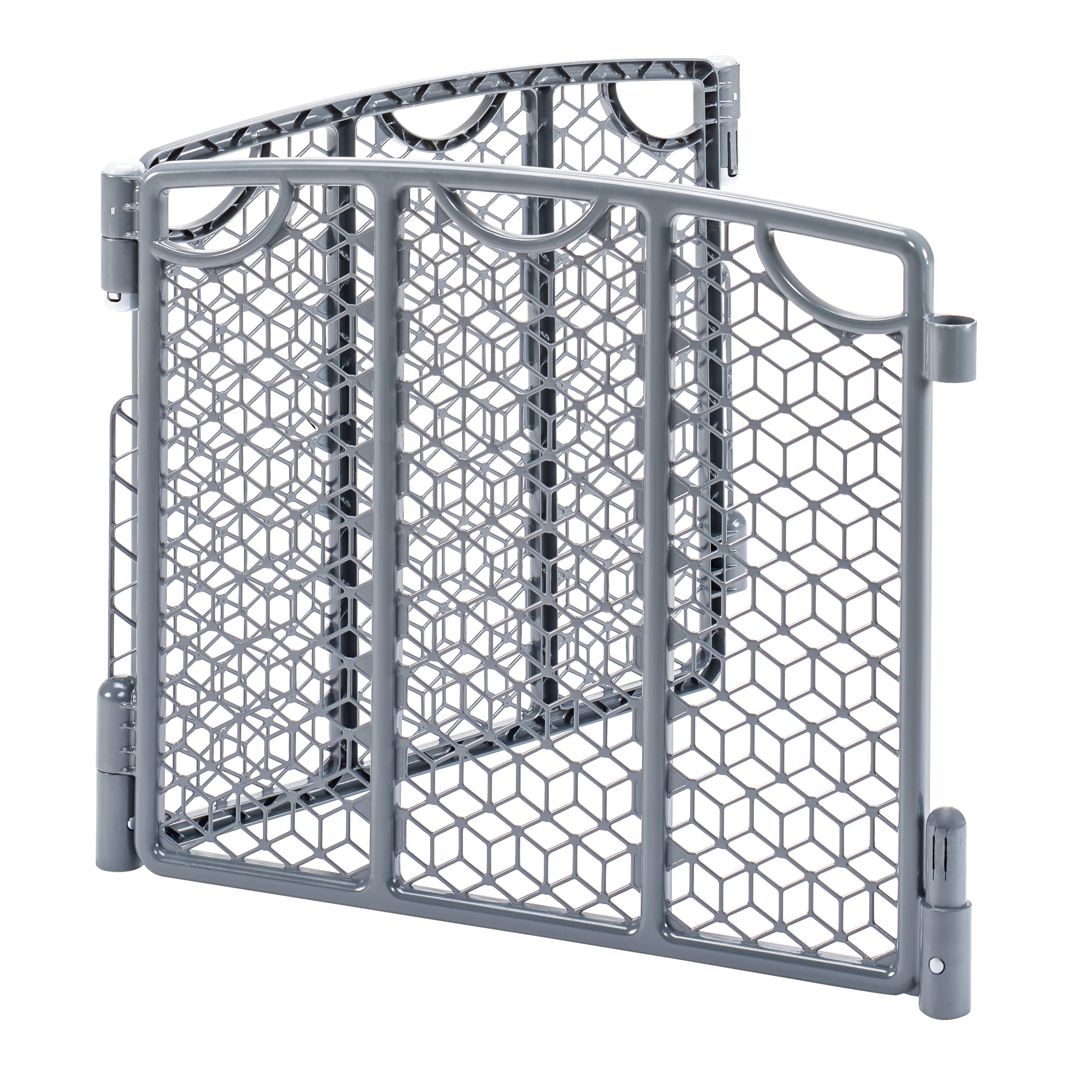 evenflo versatile play space 2 panel extension espresso Evenflo Versatile Play Space 2-Panel Extension in Cool Gray
