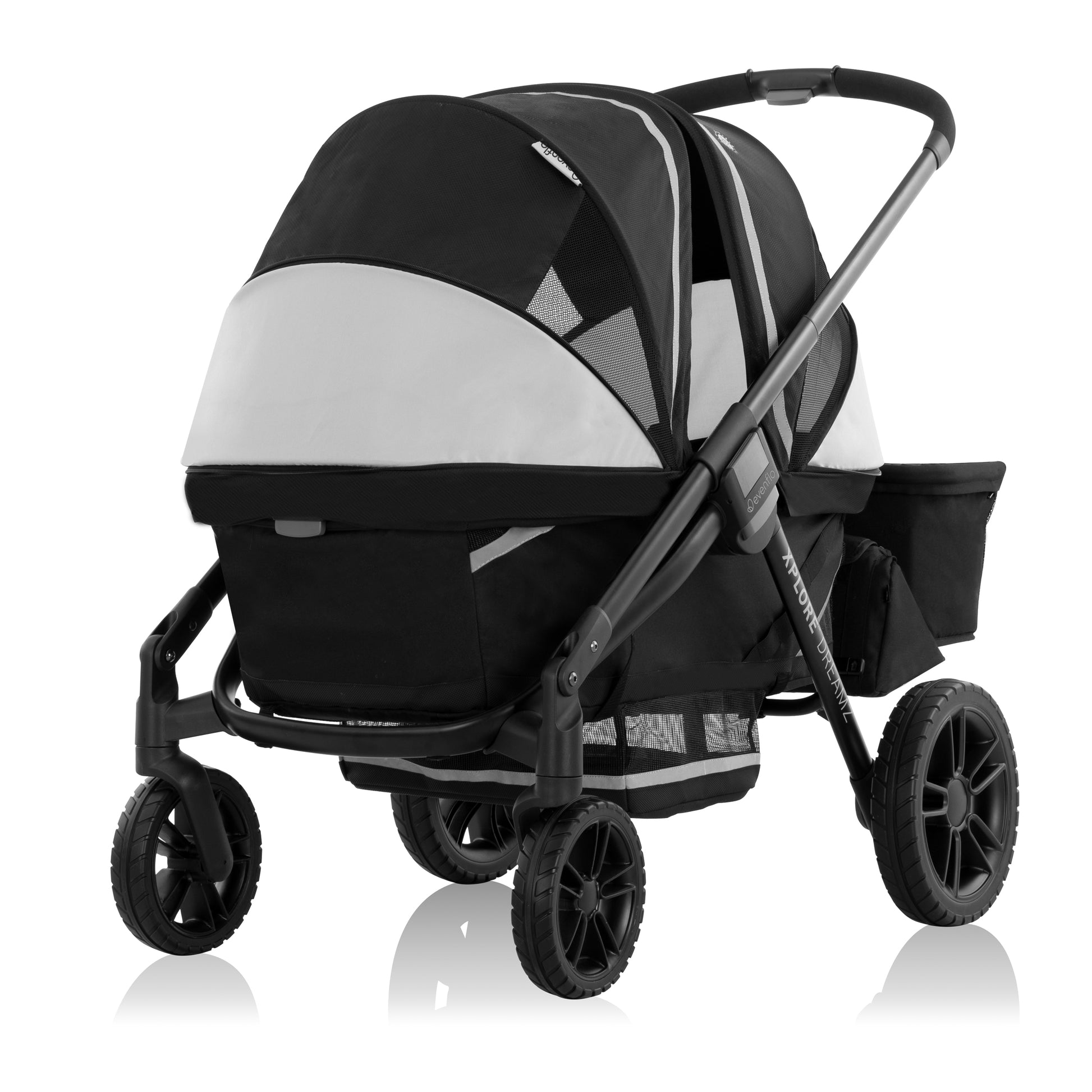 Pivot Xplore Dreamz All-Terrain Stroller Wagon with Bassinet Insert (Jetsetter Black)