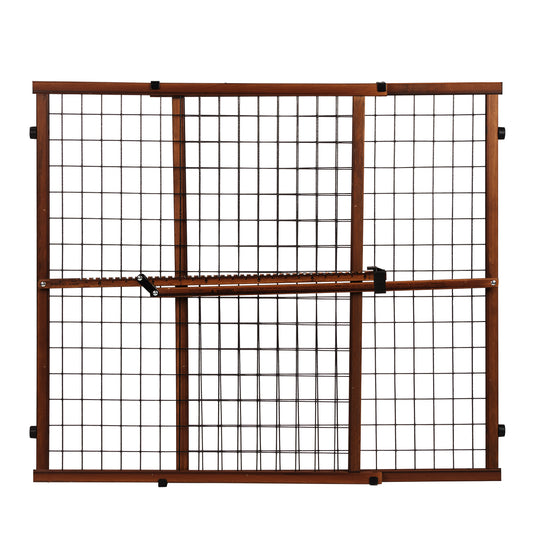 Position & Lock Tall and Wide Value Adjustable Baby Gate (Farmhouse Collection)