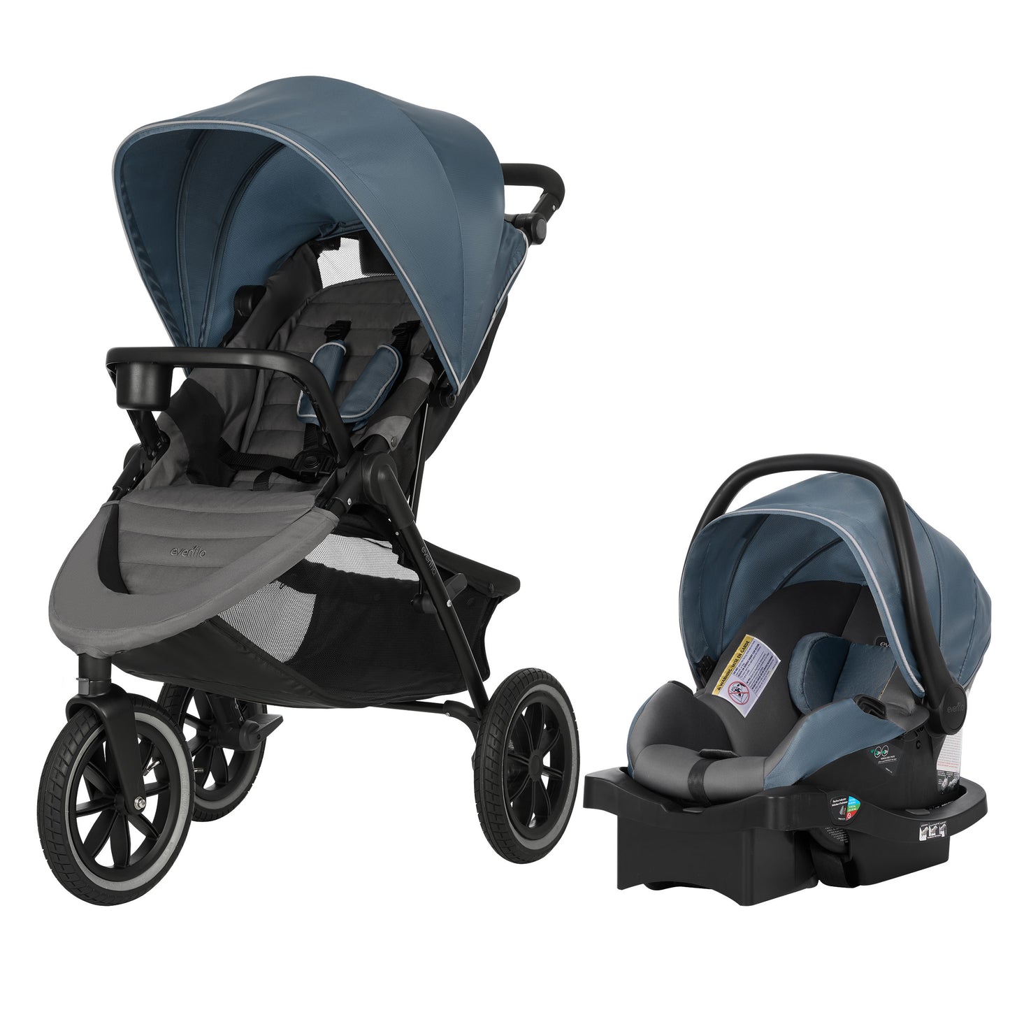 Folio3 Jog & Stroll Travel System with LiteMax Infant Car Seat Support