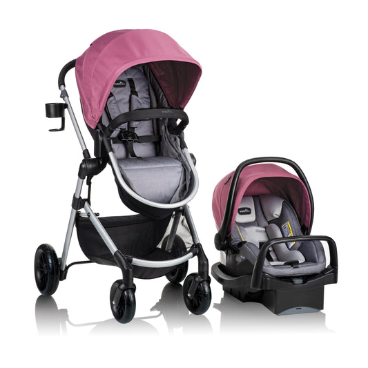 Pivot Modular Travel System with LiteMax Infant Car Seat (Dusty Rose Pink)